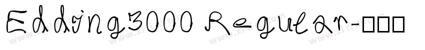 Edding3000 Regular字体转换